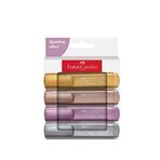 Faber Castell Parlak Renkler Metalik 4'lü Fosforlu Kalem Seti