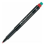 Faber-Castell Permanent Kalem 1 Adet Kırmızı Renk Asetat Kağıdı ve Tepegöz İçin İdeal
