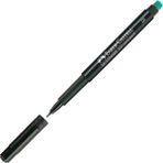 Faber-Castell Permanent Marker Siyah Renk 1 Adet Kalem ile Tepegöz ve Asetat İçin Uygun S-152399