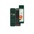 Faber Castell Pitt Graphite Matt Dereceli Kalem Eskiz Çizim Karakalem Seti 6 Parça Metal Kutulu