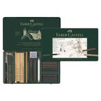 Faber-Castell Pitt Mono Chrome Metal Kutu 33 Parça Çizim Seti