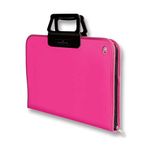 Faber-Castell Proje Çantası Pembe, 28x38 cm, Askılı Taşıma, Kalemlikli, Sert Kapaklı, El Yormayan Ergonomik Kulp