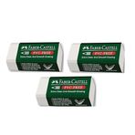 Faber Castell Pvc Free No:30 Küçük Boy 3'lü Beyaz Silgi
