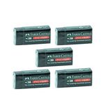 Faber Castell Pvc Free No:30 Küçük Boy 5'li Siyah Silgi