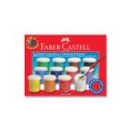 Faber-Castell Renkli 12 Renk Simli Guaj Boya 610068 Sanat İçin Güvenli ve Eğlenceli Seçenek