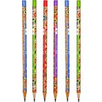 Faber-Castell Renkli Flowers Çiçek Desenli Yuvarlak 2B Kurşun Kalem - 6 Adet