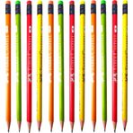 Faber-Castell Renkli Şövalye Yuvarlak HB Kurşun Kalem - 12 Adet