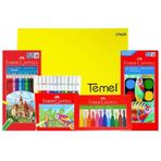 Faber Castell Resim Defteri Hediye 4'lü Boya Seti