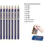 Faber-Castell Resim Kalemi Faber Dereceli Kalem Seti Karakalem Seti 3h 2h Hb B 2b 3b Set