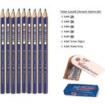 Faber-Castell Resim Kalemi Faber Dereceli Kalem Seti Karakalem Seti 6h 5h 4h 3h 2h 8'lü Set - 8 Adet - Siyah