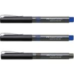 Faber-Castell Roller Kalem 0.5 mm İğne Uçlu Mavi 2'li + Siyah Tekli