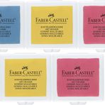Faber-Castell - Sanat silgisi (rastgele renk, sarı, kırmızı veya mavi | 5'li paket)