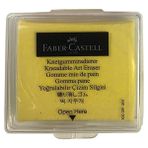 Faber-Castell Sarı Hamur Silgi Kutulu 1 Paket Faber Hamur Silgi Çizim Silgisi Yoğrulabilir Silgi Plastik Kutulu Sarı - Standart