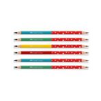 Faber-Castell Siyah-Kırmızı Renkli Kurşun Kalem 6'lı