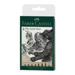 Faber Castell Siyah ve Gri Tonları 8 Renk Pitt Artist Pen