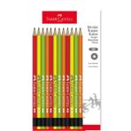 Faber-Castell Şövalye Kurşun Kalem 12 Adet Renkli ve Canlı Kalemler