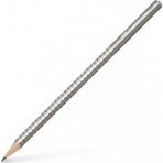 Faber-Castell Sparkle Parlak Renkler Taşlı Kurşun Kalem 10'lu - Koyu Gri