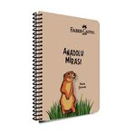 Faber-Castell Spiralli Defter, A4, 80 Yaprak, 70g Kağıt, Çizgili, Anadolu Mirası Desenli, 500 Mikron PP Kapak, Dayanıklı ve Çevre Dostu Tasarım, Tekli Paket
