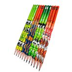 Faber-Castell Spor Temalı Kurşun Kalem Seti, 2B, 12 Adet, Futbol ve Basketbol Desenli