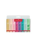 Faber Castell Su Bazlı Pastel Renk 8'li Fosforlu Kalem Seti
