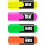 Faber-Castell Textliner Fosforlu Kalem Mini Yeşil + Pembe + Turuncu + Sarı - Çok Renkli