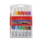 Faber-Castell Tüp Guaj Boya Seti 12x12 ml Sarı ve Parlak Renkler Dayanıklı Kapaklı Sanatçı Serisi