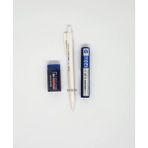 Faber Castell Yeni Renk Beyaz Econ Versatil Mavi Sınav Silgi 0.7 120'li Uç Seti