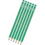 Faber-Castell Yeşil Kalem Kopya 6 Adet Faber Yeşil Kurşun Kalem Başlık Kalemi 6 Adet - Standart