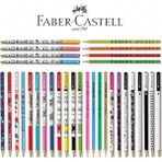 Faber-Castell Yuvarlak Kurşun Kalem 12 Adet Renkli Desenli Çeşitler ile Eğlenceli Yazım Deneyimi