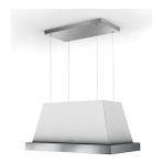 Faber Ev8 Wh Matt F80 Sc Dav.inox Çerçeve Ada Davlumbaz - Beyaz