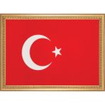 Faber Inter Türk Bayrağı Varaklı Çerçeve 50X70 INT-050 1 - Standart