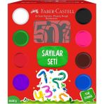 Faber Oyun Hamuru Sayılar Seti 50GR 5170000024000 - Renkli