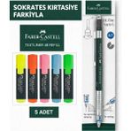 Faber Vario 07 Kalem+5 Adet Fosforlu Kalem