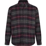 Fabio Cassani Regular Fit Erkek Kışlık HAKİKİ Oduncu Gömleği Bordo-6926