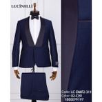 Fabio Cassel Erkek Damatlık Slim Fit Takım Elbise - Lacivert - 6 Drop - 52