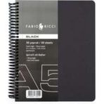 Fabio Ricci Black Siyah 50 Yaprak 150 gr A5 Spiralli Çizim Defteri