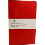 Fabio Ricci L Lastikli Kırmızı Düz Defter