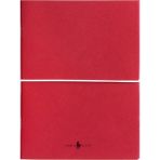 Fabio Ricci Z Notes 19x24 cm Çizgili Düz 2'li Kırmızı Defter