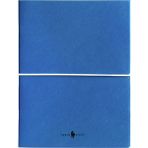 Fabio Ricci Z Notes 19x24 cm Kareli Düz 2'li Mavi Defter