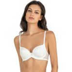 Fabony Basic Tül Çapraz Desteksiz Sütyen 3140 - 90B - Ekru