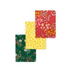 Fabooks Mini Çiçekli 3’lü Bloknot Seti