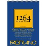 Fabriano 1264 90 gr A4 120 yaprak Üstten Spiralli Sketch Paper Eskiz Defteri