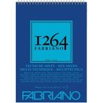 Fabriano 1264 Mix Media Çok Amaçlı Üstten Spiralli 300 gr Çizim Defteri