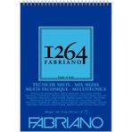 Fabriano 1264 Mix Media Spiralli Defter 300GR 30 Sayfa A4 (21X29.7CM) - Karışık-Çok Renkli - standart