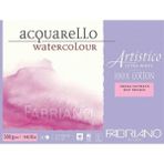 Fabriano Artistico Extra White Hot Pressed 300GR Sulu Boya Blok 20 Sayfa 23X30.5CM - Karışık-Çok Renkli - standart