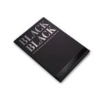 Fabriano Black Black A3 - 300 Gr. Siyah Pürüzsüz Yüzeyli Pastel, Kuru Kalem, Markör Kağıdı - Blok