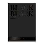 Fabriano Black Black A4-300 Gr. Siyah Pürüzsüz Yüzeyli Pastel, Kuru Kalem, Markör Kağıdı - Blok
