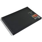 Fabriano Blackbook Landscape Siyah Kağıt Çok Amaçlı Defter 190 Gr. A4 40 Yp.
