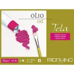 Fabriano : Blocco Tela : Tuval Doku Yağlı & Akrilik Boya Bloğu : 300 gr : 36 cm x 48 cm : 10 Yaprak - Beyaz
