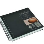 Fabriano Drawing Book 15 X 15-160 Gr. Doğal Dokulu Kağıt, Suya Dayanıklı Sert Kapak, Spiralli Çizim ve Eskiz Defteri